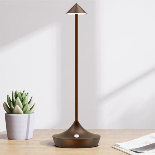 Hapfish Rechargeable Cordless LED Table Lamp,6000mAh Battery Operated Lamps