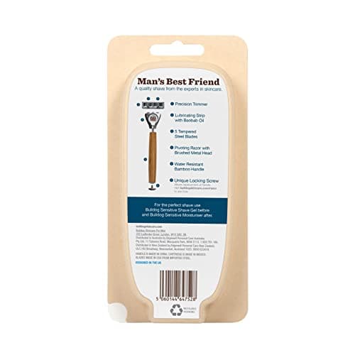 BULLDOG SKINCARE - Sensitive Bamboo Razor Smooth Glide Razor Handle + 2 Blade Refills — view 2