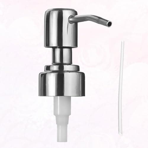 EXAOMBLE Lotion Dispenser Pump Easy Soap Dispensing Pump with Sturdy Plastic Components Stainless Steel for Travel Bottles Suitable for Hand Wash and Moisturiser Containers — view 6