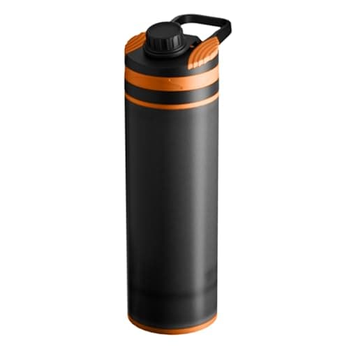 Filtered Water Bottle,Ultra-Fine Filter,Replaceable Filter Cartridge, Portable Water Filter, Travel, Hiking & Camping for Clean Drinking Water (Orange) — view 5
