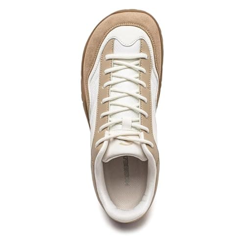 HOBIBEAR Comfortable Wide Barefoot Shoes Men Women Fashion Sneaker(Beige Khaki, UK 5.5) — view 3