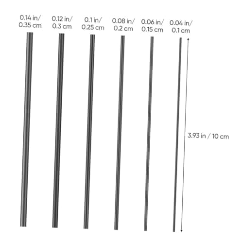 BCOATH 12pcs Carbon Fiber Fishing Rod Repair Parts Two Piece Connection — view 2