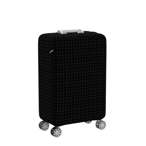 7-Mi Water Resistant Print Trolley Case Protective Cover for 23/24/25 Luggage Spandex Washable Anti-Scratch Travel Suitcase Protector M Black — view 4