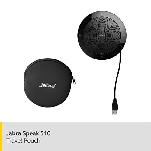 Jabra Speak 510 Speaker Phone - Microsoft Certified Portable Bluetooth Conference Speaker with USB - Connect with Laptops, Smartphones and Tablets, Black — view 2