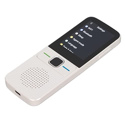 SIXRUN Smart Voice Translator, 138 Languages 2.4in Touchscreen WiFi (White) — view 2
