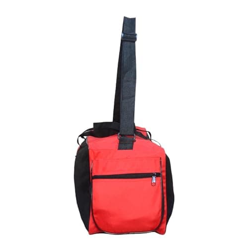Travel Duffle Storage Holdall Bag Lightweight Gym & Sports Bag (Red) — view 2