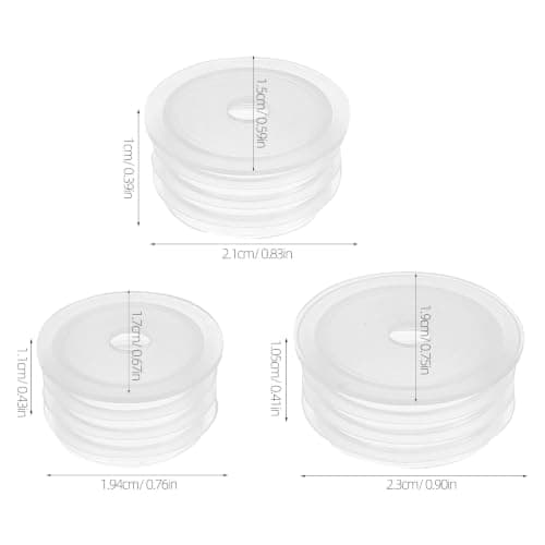 Zerodeko 150pcs Press-In Medicine Bottle Adapter Plug - Plastic Glass Bottles Stopper - Leakproof Dosing Adapter for Hospitals, Clinics — view 2