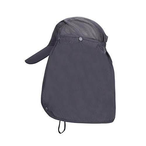 Sun Hat with Detachable Neck Face Flap Cover UPF 50+ Protection Wide Brim Fishing Hat Breathable Mesh Baseball Cap Quick Dry Outdoor Sun Visor Hat for Men Women Cycling Camping Hiking Walking Travel — view 6