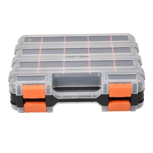 hindraem Plastic Portable Tool Box With Tool Storage Organizer
