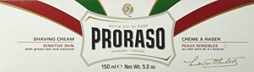 Proraso Shaving Cream Tube, 150ml, Sensitive Shaving Cream for Men Protects Skin, Formula with Oat and Green Tea Extracts, Made in Italy, White (Pack of 2) — view 2