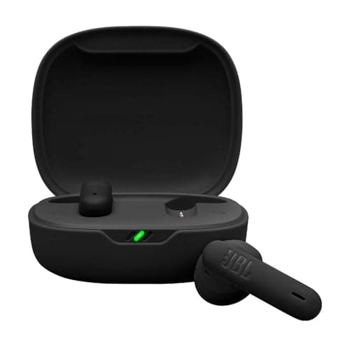 JBL Wave Flex 2, Wireless Bluetooth Earbuds with 40h Playtime, JBL Pure Bass Sound, Smart Ambient Technology, IP54 Water and Dust Resistant, Multi-Point Connection, Open-Back Stick Design, Black