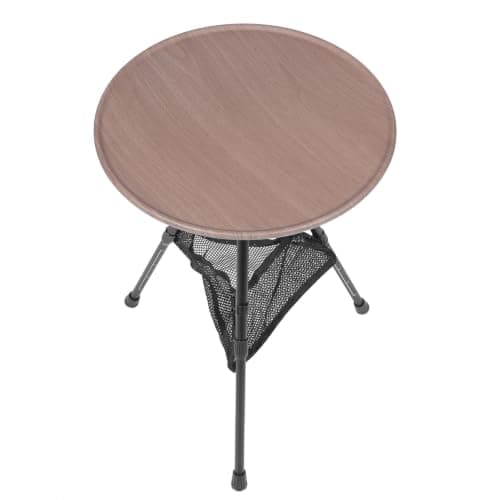 CATIEBYE Portable Folding Camping Side Table Adjustable Height Aluminum