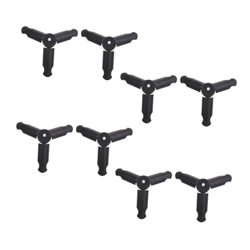 8 Pack Foldable Phone Tripod with 1/4 Inch Screw Abs Holder