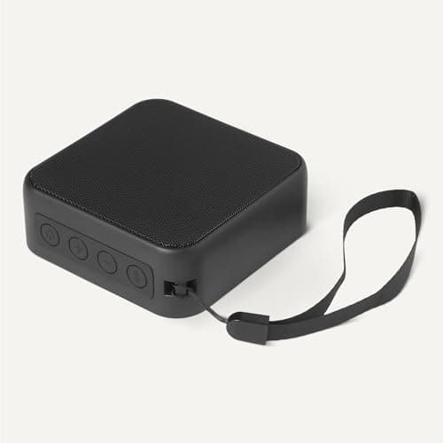 Amazon Basics Portable Wireless Bluetooth 5.3 Speaker, Compact, 6h Runtime, IPX5 Waterproof, Rechargeable, Enhanced Bass, Indoor, Outdoor, Black — view 4