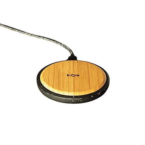 House Of Marley One Drop Wireless Charger - Bamboo Sustainable Design, Qi Enabled, Silicone Backing