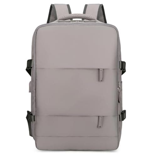 YYKSYDPT Travel Backpack,Mens Womens Waterproof Anti-Theft Carry on Backpacks with Shoes Compartment and Wet Pocket, for Travelling Hiking Walking Camping Running Picnic (Grey)