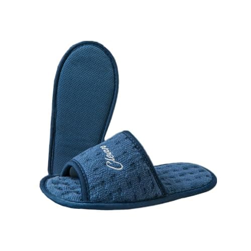 SJTJSPX Hotel Slippers Non-Disposable Guests' Slippers Women's Indoor Slippers House Shoes Open Toed Cotton Breathable Slippers for Travel Spa Salon Party Bride Slipper Folding