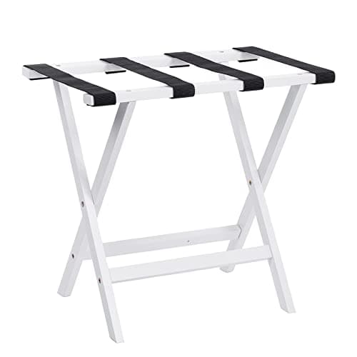 Vencier Bamboo Folding Luggage Rack Suitcase Stand Bamboo Luggage Stand — view 5