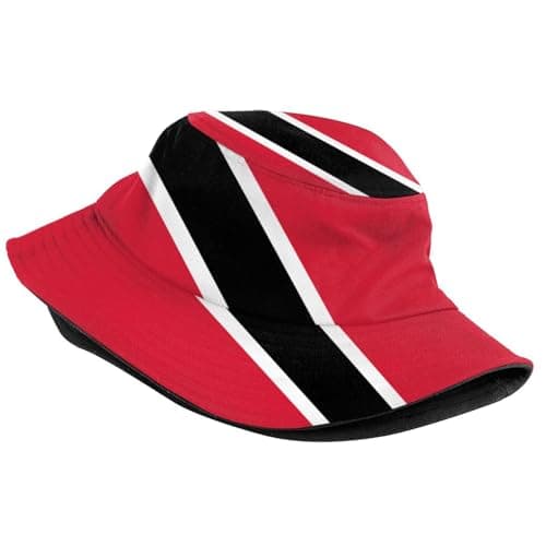 Stylish National Flags Bucket Hat Sun Protection Packable Fisherman Hat Summer Hat Unisex Outdoor Travel for Women Men, Trinidad and Tobago, One size — view 2