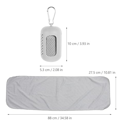 Hemobllo 2 Sets Cooling Towel Silicone Case Sports Towel for Fitness — view 2