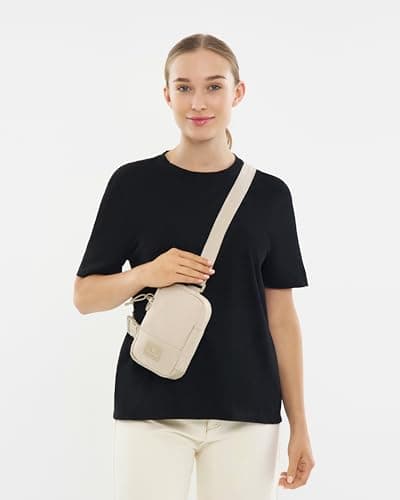 Johnny Urban Sling Bag Women & Men Beige - Arthur - Cross Body Bag with Adjustable Strap for Leisure, Festival, Travel - Shoulder Bag with Room for Phone, Keys, Wallet - Water Repellent — view 3