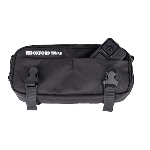 Oxford Nomad 2L Utility Pouch OL584 | Motorcycle Adventure Bike Lightweight Modular Luggage System, Black — view 3