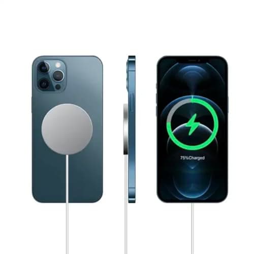 Orco 15W Magnetic Wireless Charger - MagSafe Compatible Fast Charging Pad for iPhone 15/14/13/12 Pro Max & AirPods - Qi-Certified Slim Travel Charger with Intelligent Safety Protection (White) — view 2