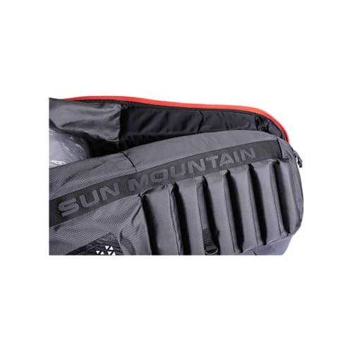 Sun Mountain 2023 Kube Travel Cover (Steel/Black/Rush Red) — view 3