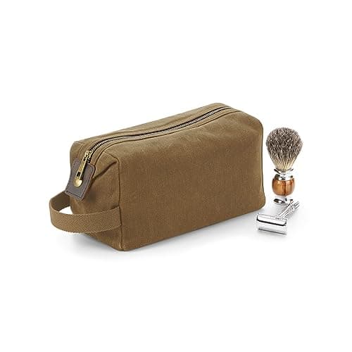 Quadra QD651 Heritage Waxed Canvas Wash Bag — view 3