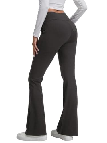 Thermal Leggings Women Fleece Lined Flared Leggings Women pants Winter — view 3