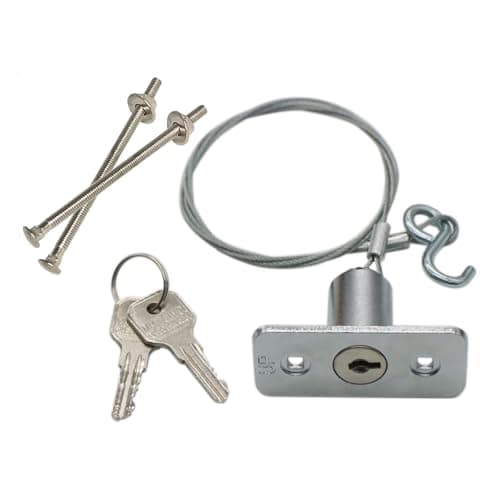 Emergency Release Lock Kit, Secure Universal Garage Door Opener Reliable Anti-Theft Emergency Disconnect Release Key Lock with 2 Keys for Garage, Roller Shutter, Storehouse — view 5