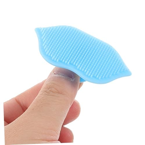 UTHCLO 3pcs Silicone Cleansing Brush Scrubber Cleaning Brushes Scalp Scrub Massager Silicone Bath Brush Soft Face Brush Shower Dandruff Brush Lip Scrub Exfoliator Foot Cleaner — view 3