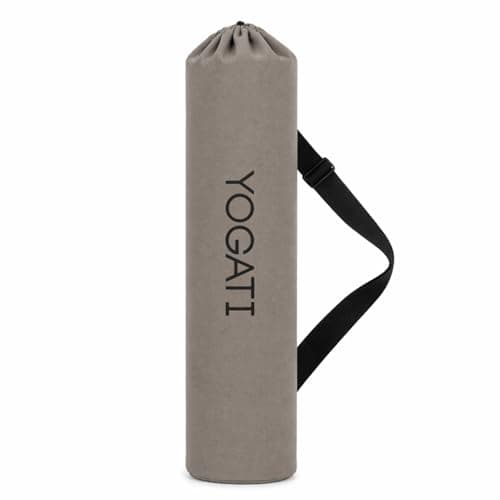 YOGATI® Yoga Mat Bag | Large Synthetic Cotton Yoga Mat Bags for Women and Men with Adjustable Strap | Perfect for Pilates and Exercise Mats | 19x80 cm Yoga and Pilates Mat Bag. Grey — view 6