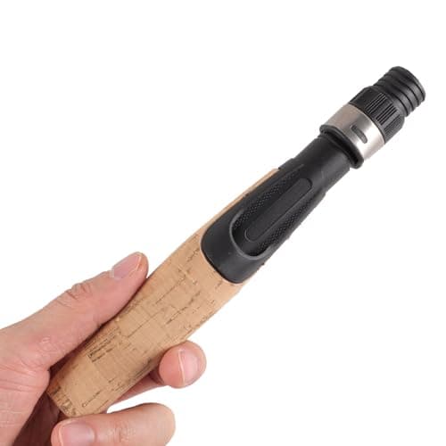 Alasum Fishing Rod Handle Set with Cork Reel Seat Sturdy Grip Replacement for DIY Rod Building Suitable for Travel and Beach Fishing Gear — view 4