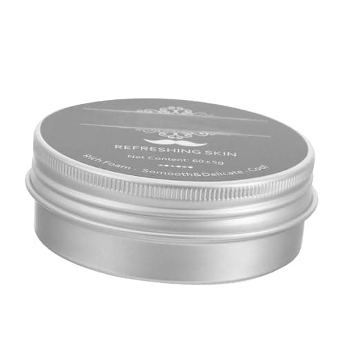 Men's Peppermint Shaving Soap Bar for Beard, Travel Use