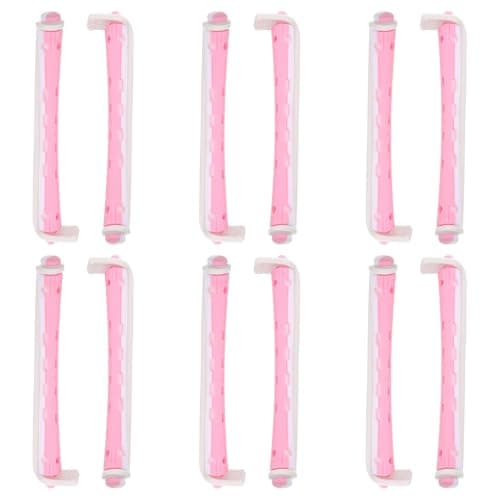 Hair Perm Rods 12 Pack PP Curling Tool for Women Fringe Curler