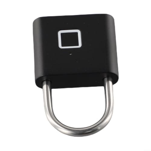 Biometric Padlock Stainless Steel Shackle 4mm Thick — view 6