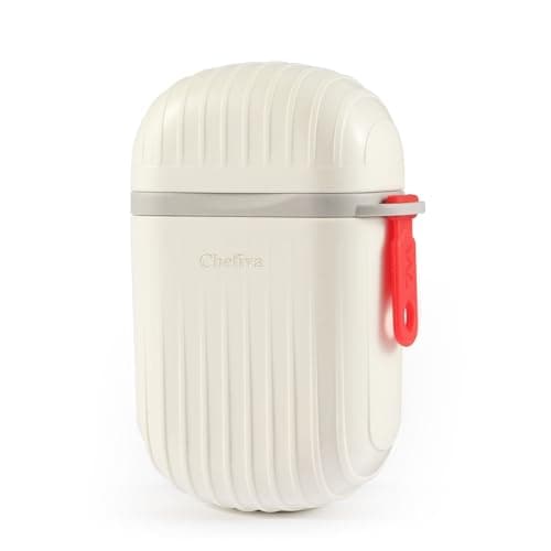 Chefiva Leakproof Travel Soap Case with Lid Portable Bar Soap Holder for Traveling,Camping & Gym White Waterproof Soap Container for Bathroom,Shower & Outdoor Use