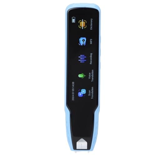 Scan Translator Pen, Text to Speech Reading Pen, Smart Recoring Pen for Students, Dyslexia, Wireless Voice Language Translator for Travel Business (Blue)