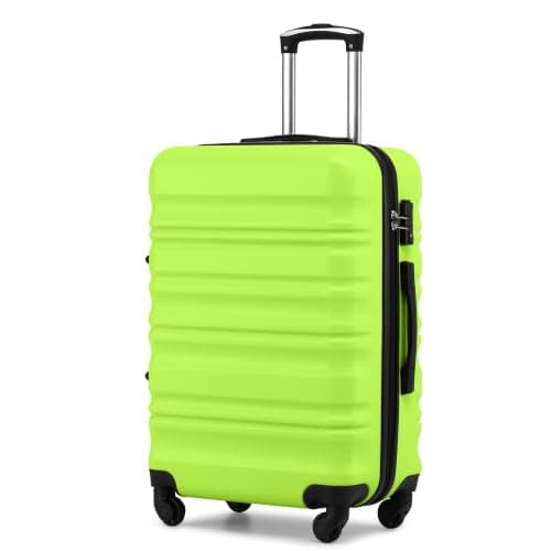 COOLIFE 24 Inch Medium Suitcase – Hard Shell Lightweight ABS+PC Luggage