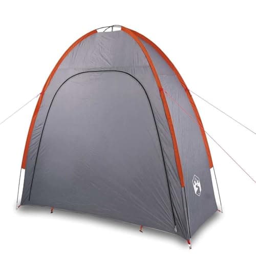 Ziaphsol Side Tent, Grey and Orange, Waterproof, Camping and Hiking, Trekking Outdoor, with Poles, Ventilation, Pack Size 57 x 10 x 10 cm, for Family Tent, Festival, Backpack — view 3