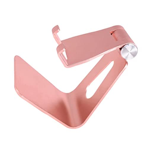 Veemoon Phone Stand Desktop Holder for Smartphones Tablets Compact Folding Design for Home Office and Travel Rose Gold