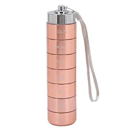 Generic Aluminum Alloy Organizer Stylish Rose Gold Travel Friendly Tablet Case Aluminum Alloy 6.1 X 1.5 X .5in