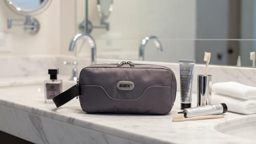 GOX Small Travel Toiletry Bag, Dopp Kit Case for Men, Multifunction Cosmetics Organizer Pouch… — view 2