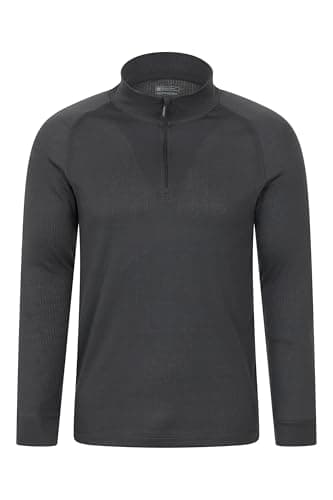 Mountain Warehouse Talus Mens Base Layer Top Multipack - Breathable, Moisture Wicking, Isotherm Top - Autumn Winter, Outdoors, Travelling & Hiking Charcoal (Multipack) L — view 2