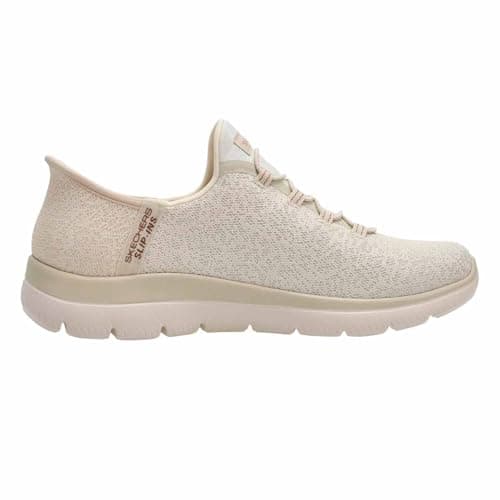 Skechers Women's Summits Lunar Glow Trainers, Natural Mesh/Rose Gold Trim, 6 UK — view 4