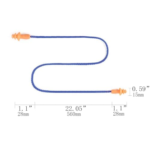 Xuamaea 5-Pack Corded Silicone Ear Plugs – Reusable Noise Cancelling Earbuds with Lanyard for Sleeping, Studying & Hearing Protection — view 2