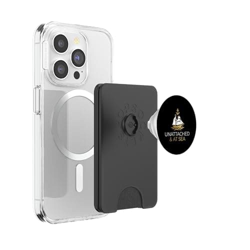 Unattached And At Sea Cruise Ship Solo Traveler Vacation PopSockets PopWallet for MagSafe — view 3