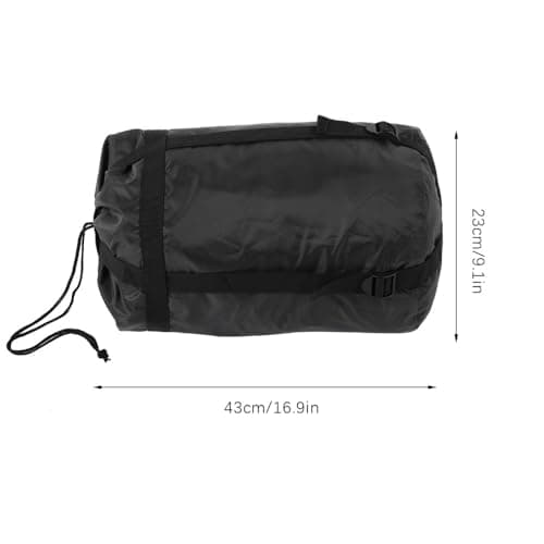 Chiffonade 2-Pack Compression Stuff Sacks Oxford Fabric Ultralight Sleeping Bag Compression Storage for Camping Hiking Travel 16.9x9.1in(Black) — view 3