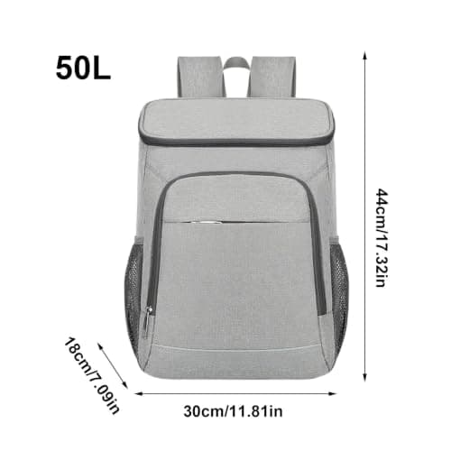 Insulated Backpack Cooler 50L Multi-Compartment Lunch Bag — view 5